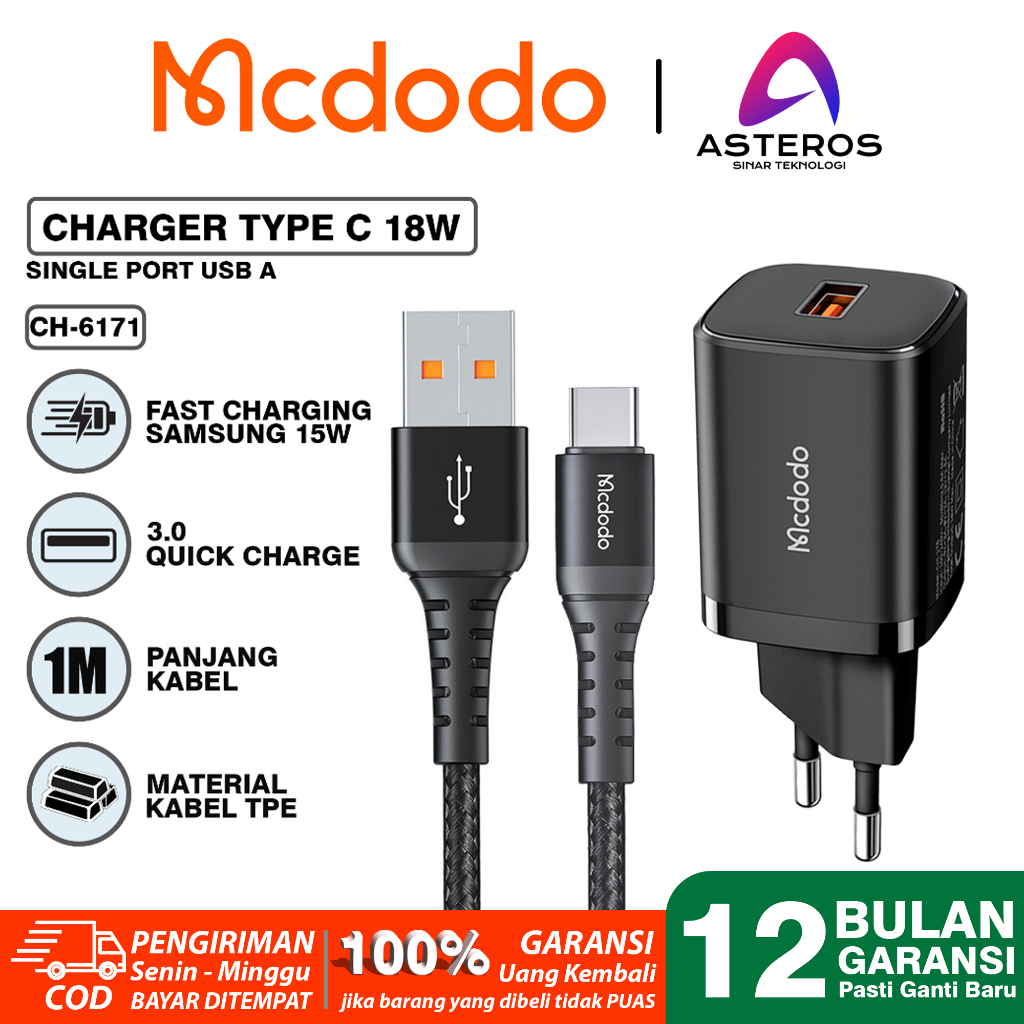 Jual Mcdodo Charger Mi Vivo Oppo Usb Type C Fast Charging W Qc