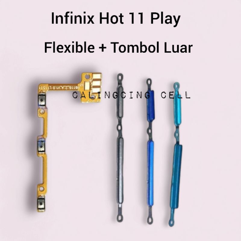 Jual Flexible On Off Volume Tombol Luar Infinix Hot Play Fullset