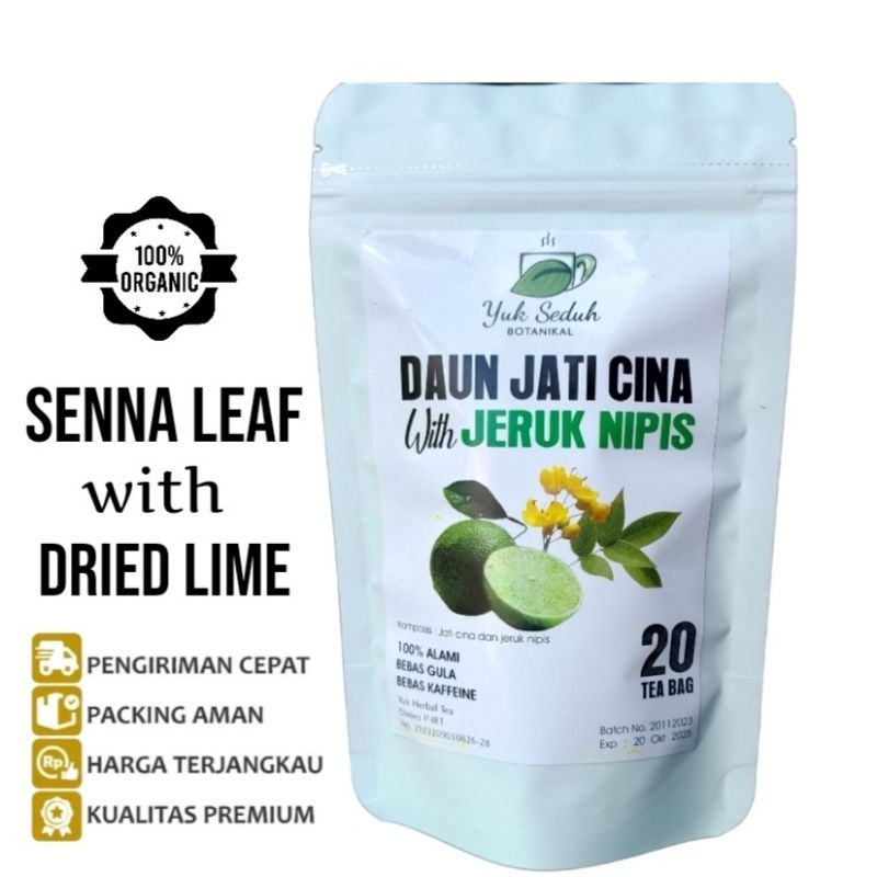 Jual TEH JATI CINA JERUK NIPIS SENNA LEAF With DRIED LIME TEA 20