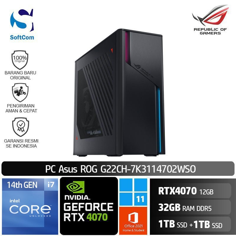 Jual Pc Asus Rog G Ch K Wso I Kf Gb Tb Tb Rtx W