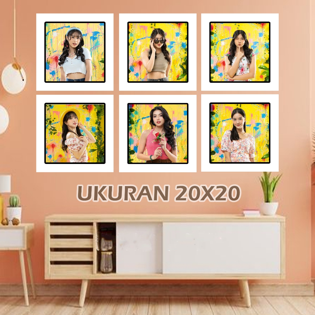 Jual Cetak Foto Plus Bingkai Ukuran 20x20 List Putih Shopee Indonesia