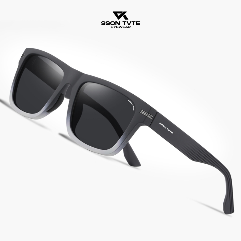 Jual SSON TVTE Kacamata Hitam Kotak Premium TR Bisa Minus Polarized