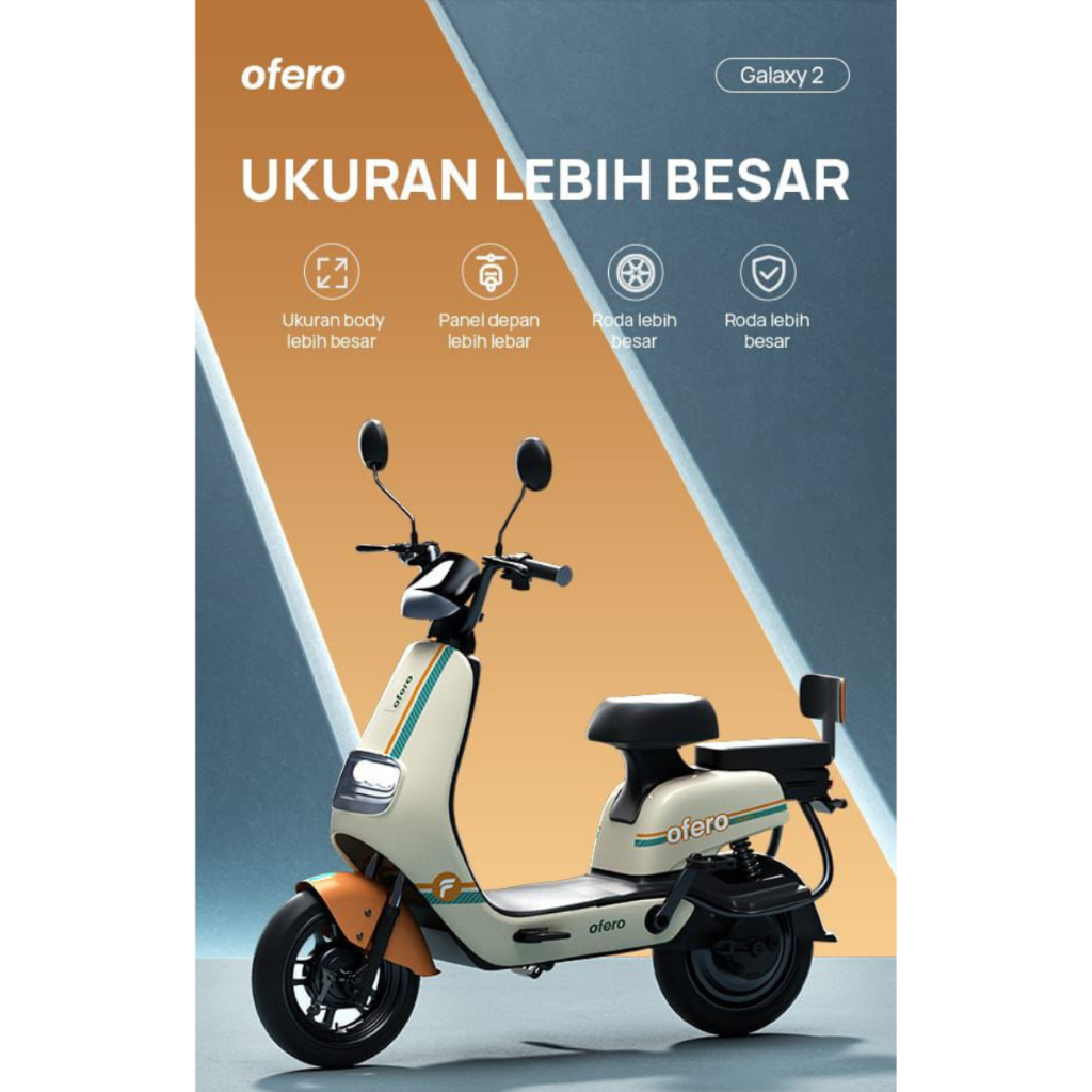 Jual OFERO Sepeda Listrik Galaxy 2 Electric E Bike Power 500W Sepeda