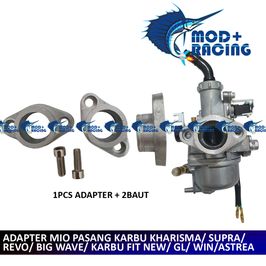 Jual ADAPTOR MANIPOL MIO PAKAI KARBURATOR KHARISMA REVO GRAND LEGENDA