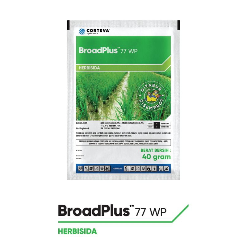 Jual Broadplus 77 Wp Kmsan 40gr Keunggulan Herbisida Pra Tumbuh