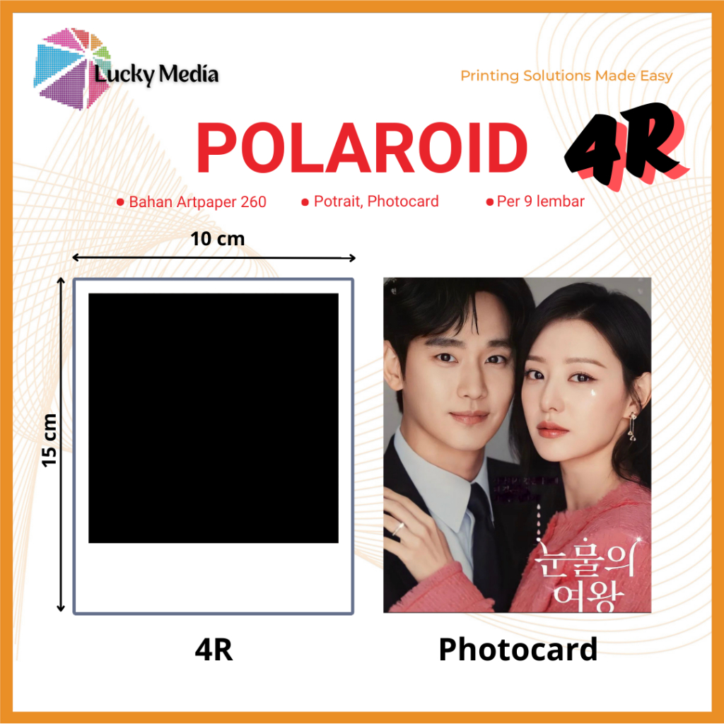 Jual Cetak Foto Polaroid Ukuran R Min Lbr Photocard Kpop Anime Sisi