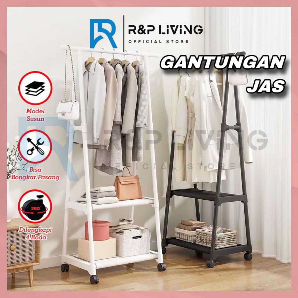 Jual R P Rak Gantungan Baju Buku Segitiga Triangle Serbaguna Stand