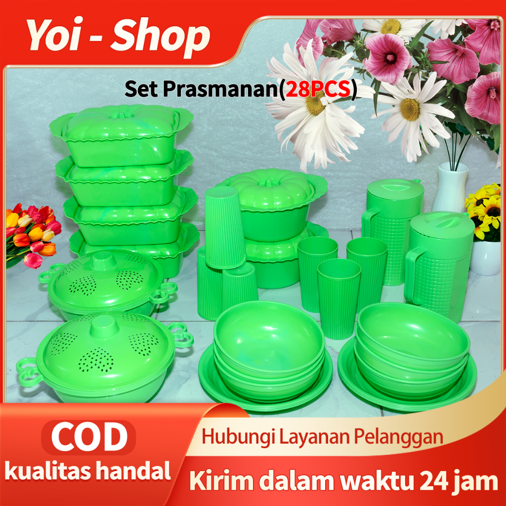 Jual Yoi Piring Plastik Set Pcs Set Prasmanan Piring Pcs