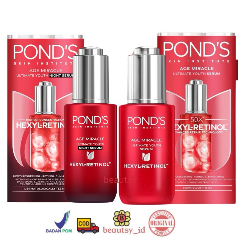 Jual Ponds Age Miracle Ultimate Youth Serum Hexyl Retinol Gr Gr