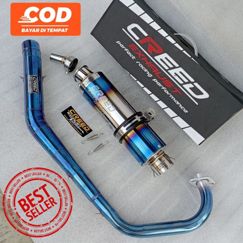 Jual Original Creed Exhaust Ds Blue Db Killer Knalpot Racing