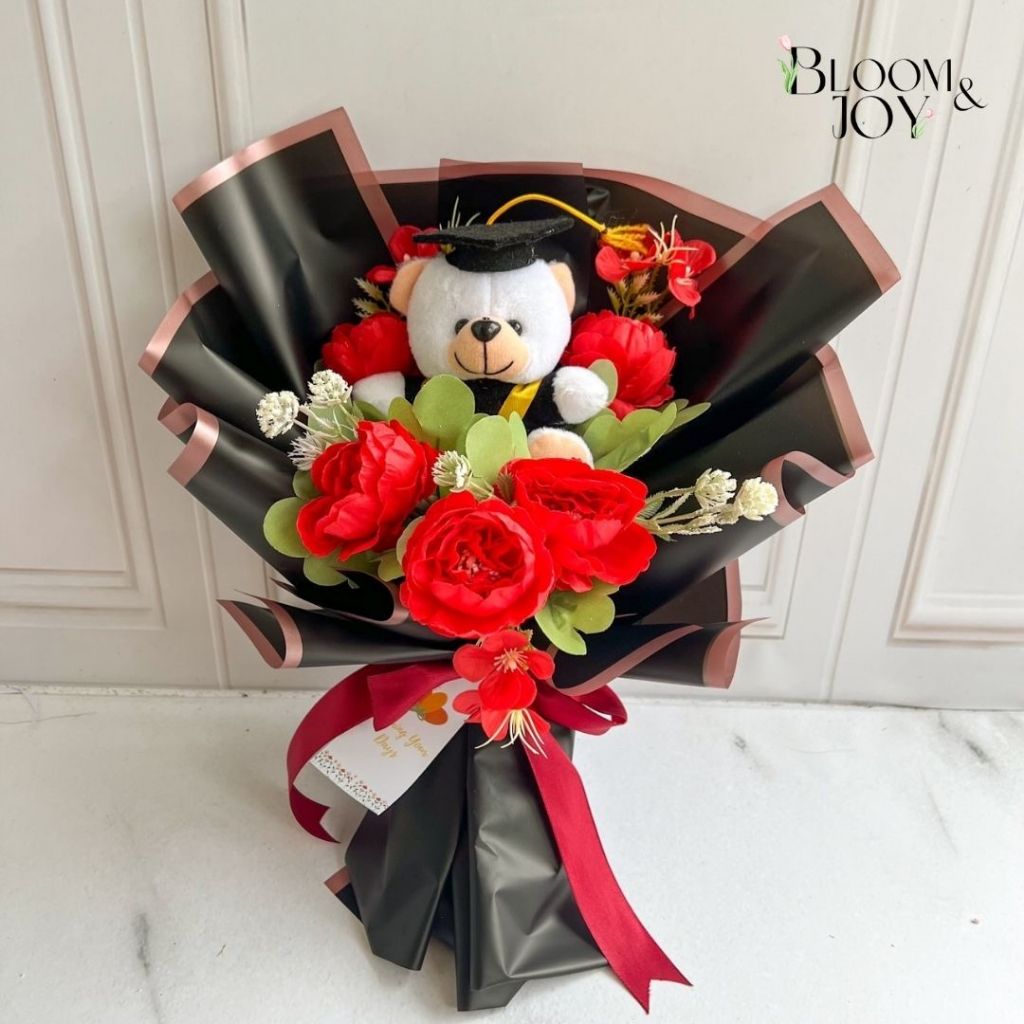 Jual Bloomingyourdays Buket Bunga Wisuda Buket Boneka Wisuda Premium