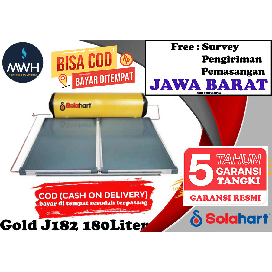 Jual Pemanas Air Tenaga Surya Solar Water Heater Solahart G 182 J