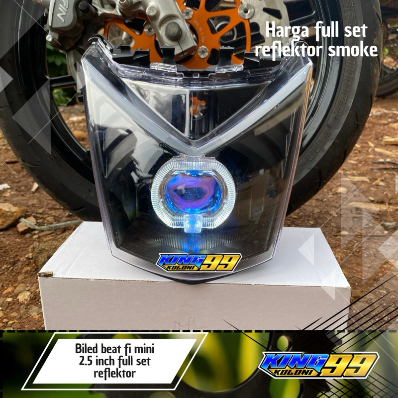 Jual Lampu Daymaker Biled Beat Fi Inch Full Set Reflektor Shopee