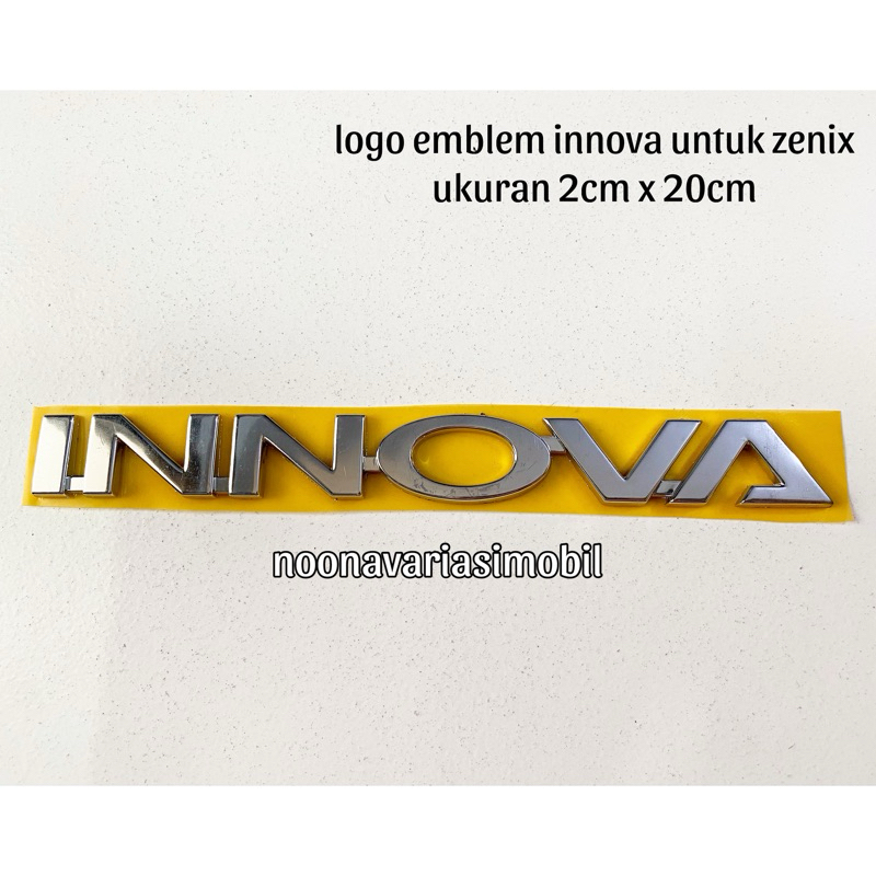 Jual Logo Emblem Tulisan INNOVA Untuk Zenix Chrome Shopee Indonesia