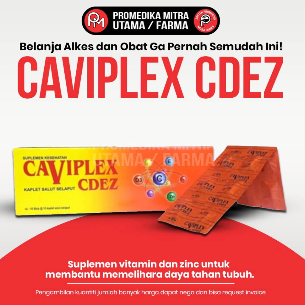 Jual Caviplex Cdez Box Kaplet Multivitamin Mineral Supplement Daya