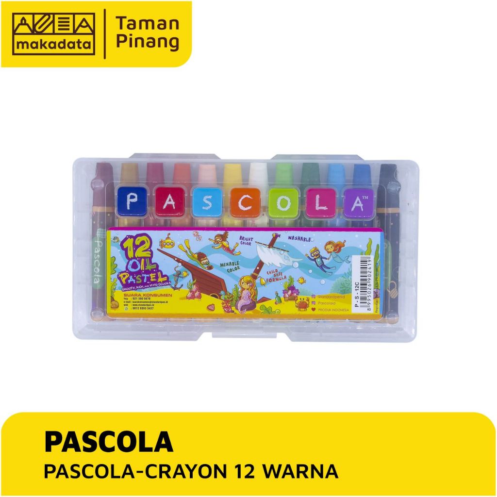 Jual CRAYON OIL PASTEL PASCOLA ISI 12 WARNA 1 PCS Shopee Indonesia