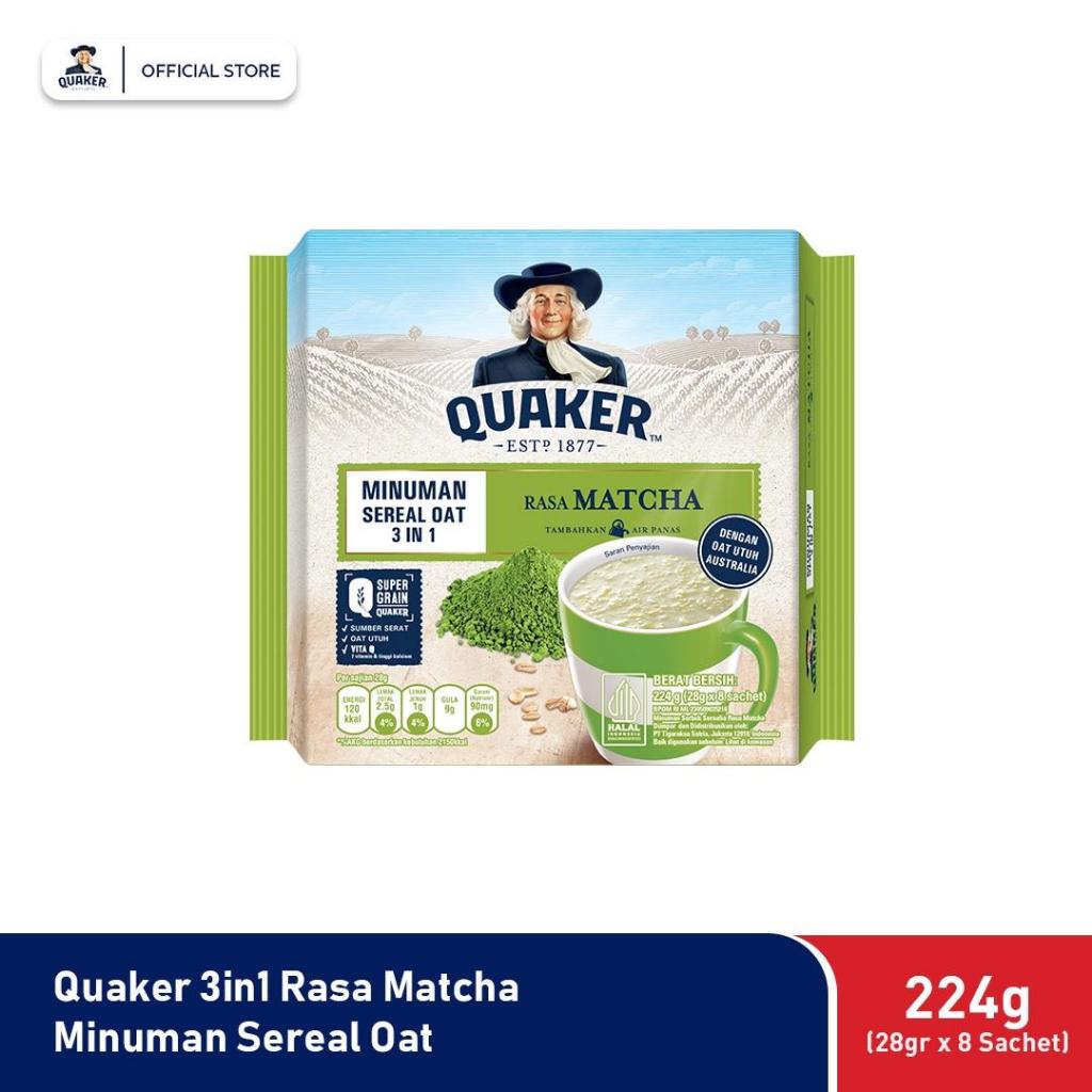 Jual Quaker In Matcha Minuman Sereal Oat Gr Gr X Sachet