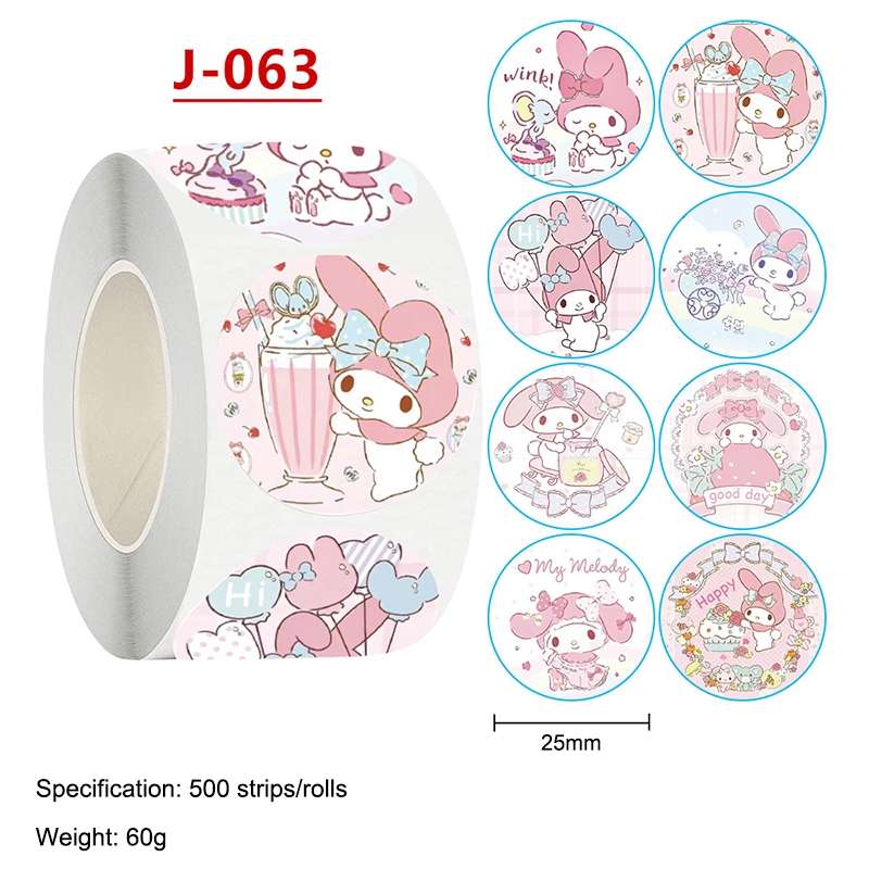 Jual Cod Pcs Roll Stiker Sanrio Kartun Lucu Stiker Bahan Melody