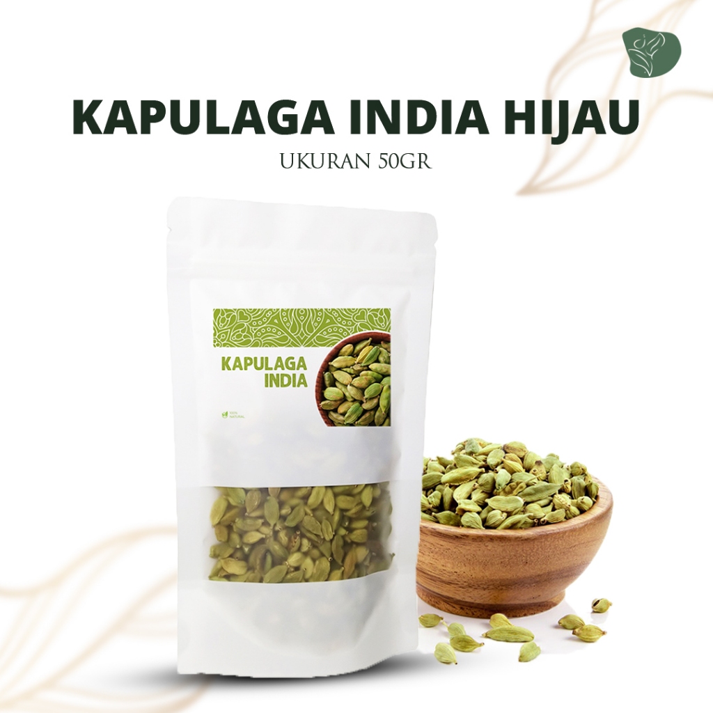 Jual Kapulaga India Hijau 50 Gr Import Green Cardamon Premium Quality