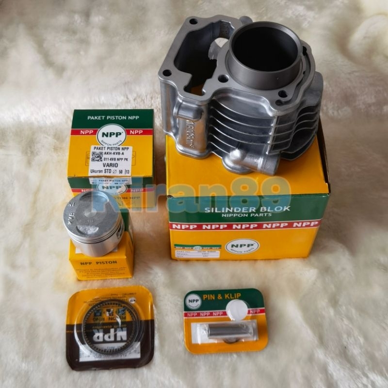 Jual Blok Seher Vario Karbu Boring Silinder Vario Lama Piston Kit