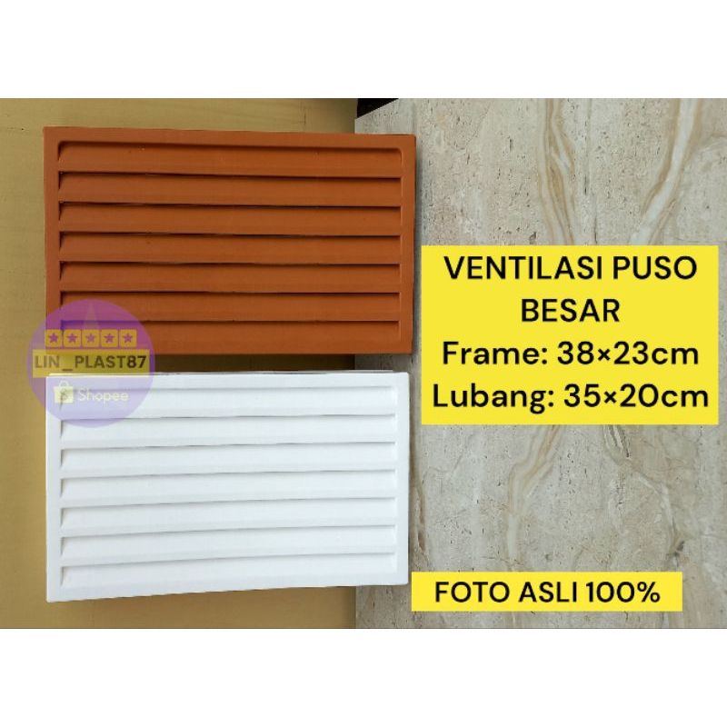 Jual JALUSI BESAR PVC PLASTIK VENTILASI UDARA PINTU KAMAR MANDI