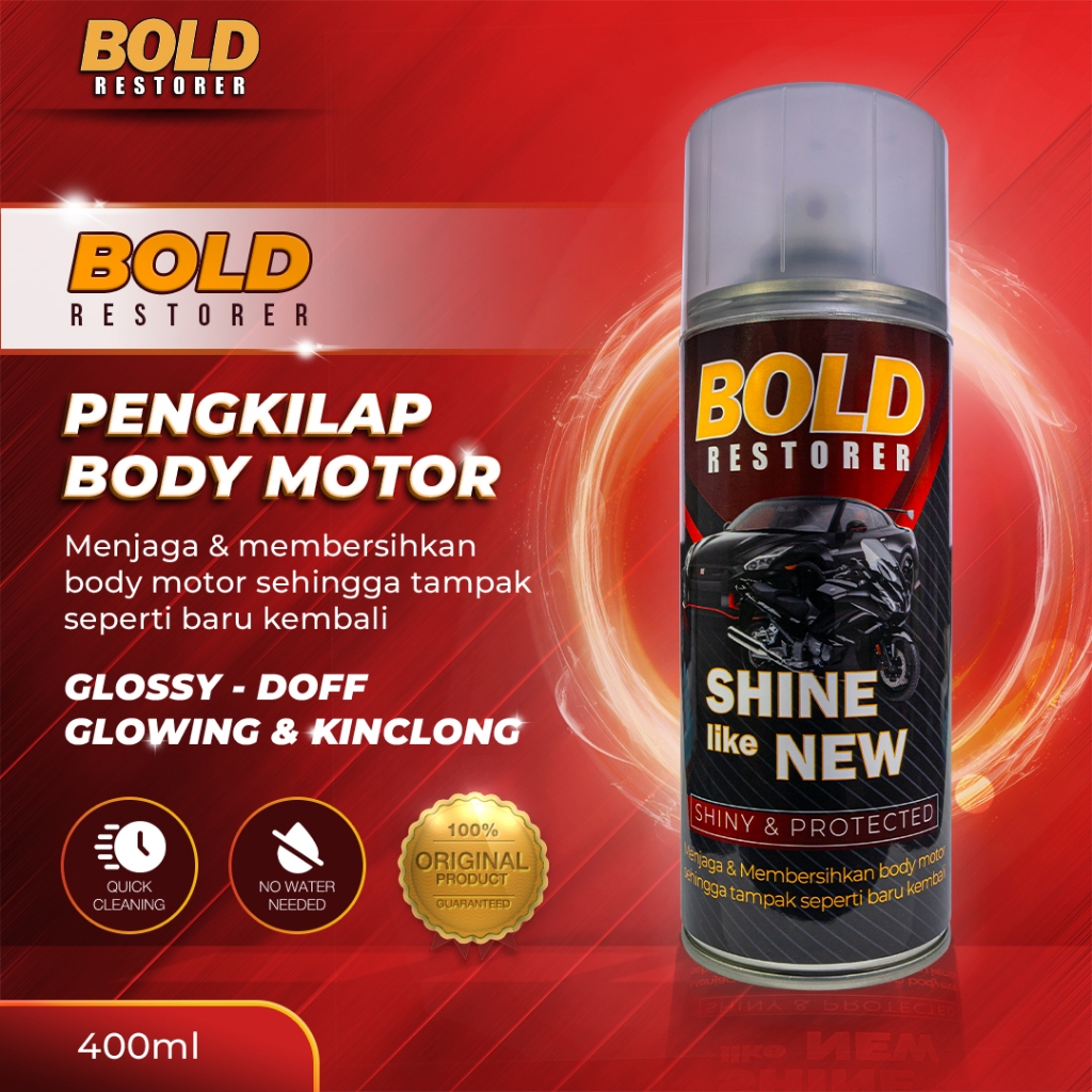 Jual BOLD Restorer Pengkilap Dan Penghitam Body Motor Shopee