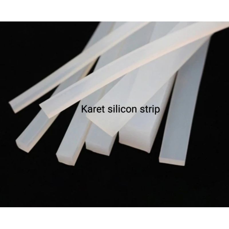 Jual Karet Silicon Strip Silikon List Tebel 6mm X 3cm X 1mtr Shopee