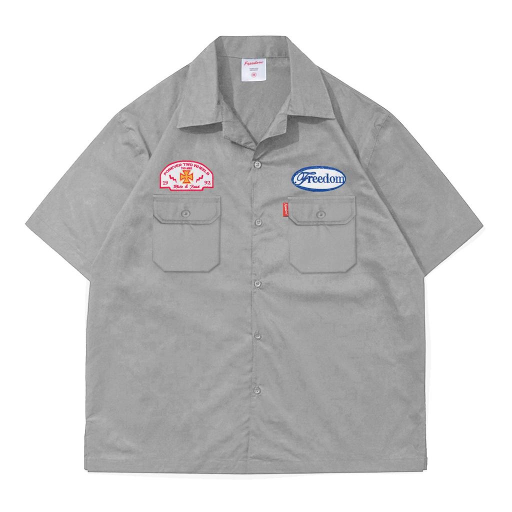 Jual FRDM Streetwear Workshirt Kemeja Kerja FREEDOM Shopee Indonesia