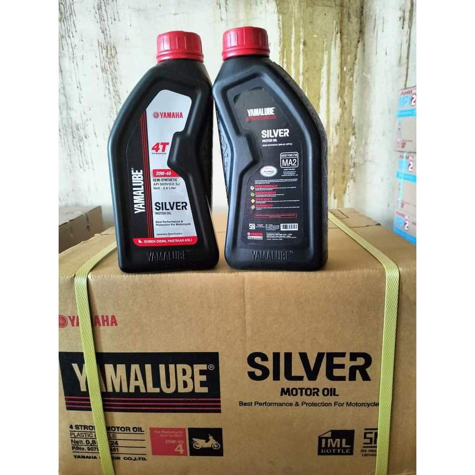 Jual Oli Yamalube Silver Liter Sae W Api Sj Shopee Indonesia