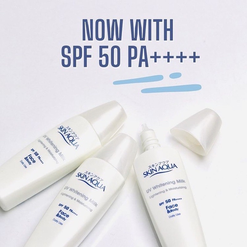 Jual Skin Aqua UV Whitening Milk SPF 50 PA 40g Shopee Indonesia