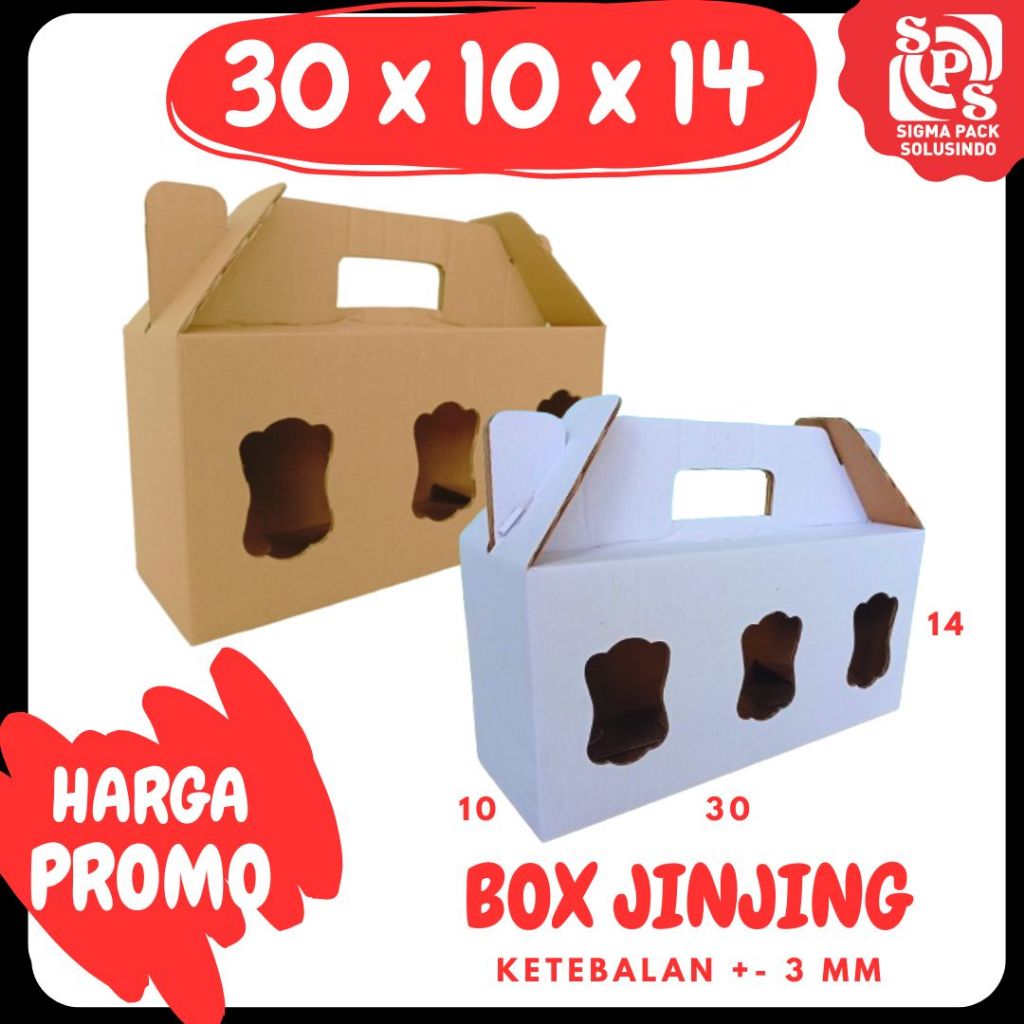 Jual Box Kuker Jar 30x10x14 Toples Tabung 600 Ml Isi 3 Jinjing Gable