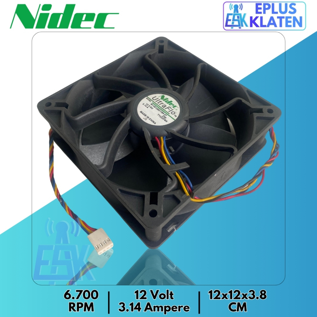 Jual Kipas Dc Cooling Fan Cm Nidec V A Pin Kabel Highspeed