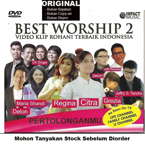 Jual BEST WORSHIP 2 Kompilasi Video Musik Rohani Kristen Dan Katolik