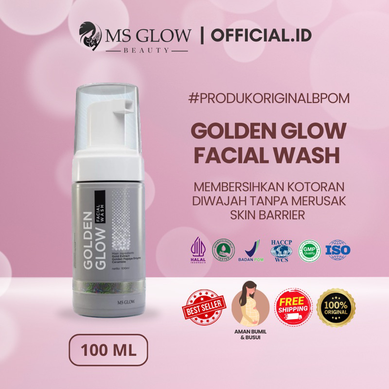 Jual Ms Glow Facial Wash Golden Glow Pembersih Wajah By