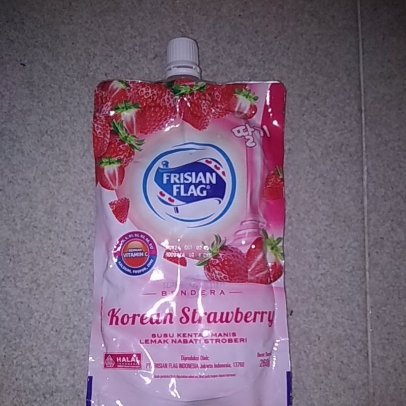 Jual Susu Frisian Flag Korean Strawberry Kental Manis Bendera Shopee