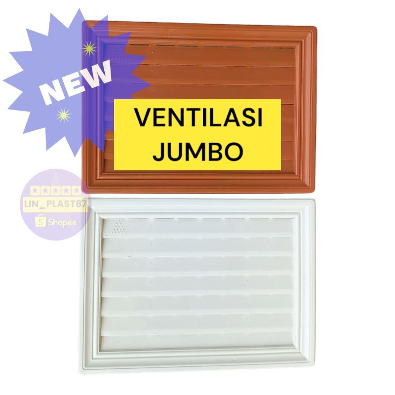 Jual Jalusi Pvc Plastik Jumbo Ventilasi Udara Pintu Kamar Mandi