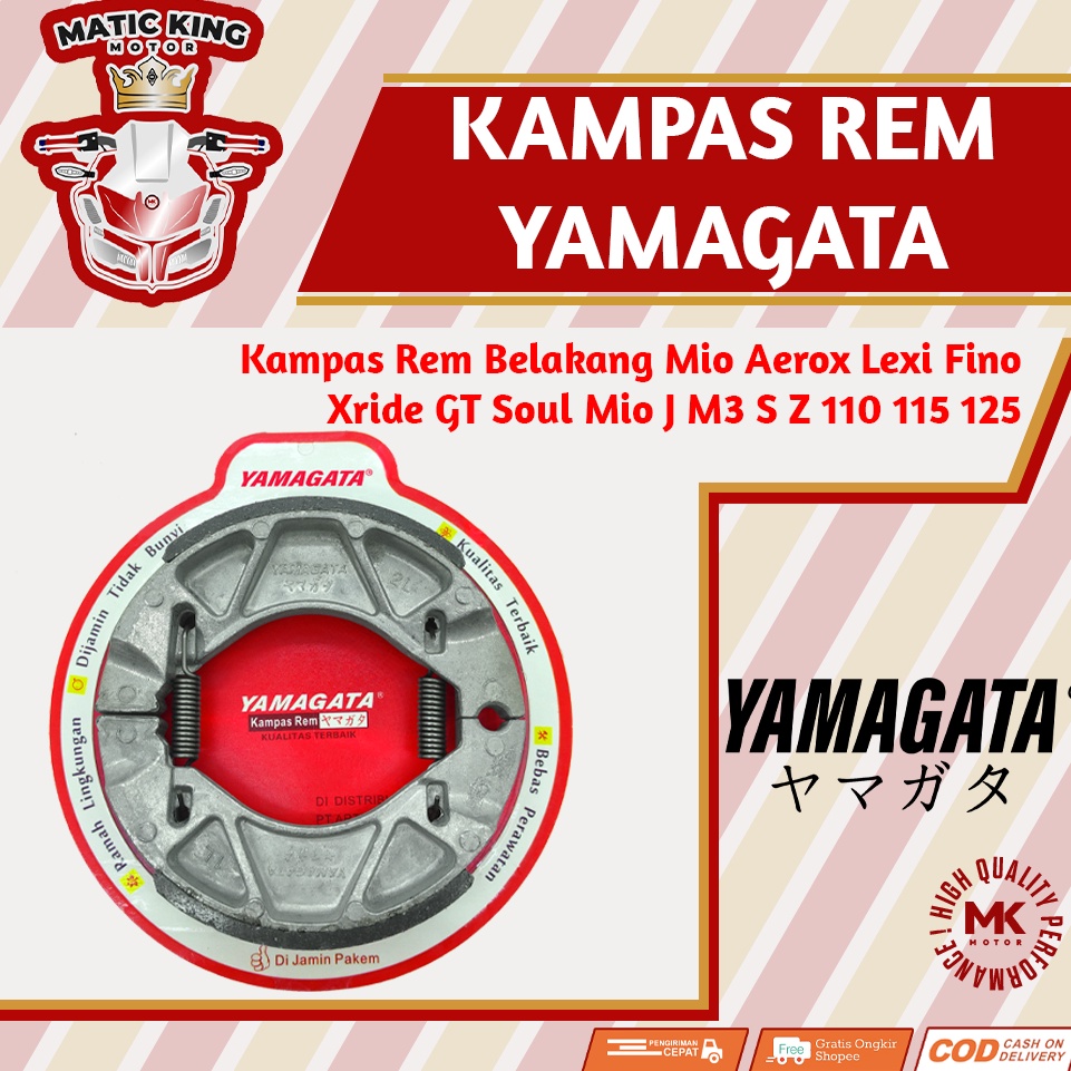 Jual Terbaik Kampas Rem Tromol Belakang Yamaha Mio Fino Aerox X Ride M3