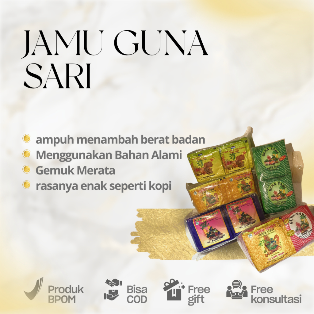 Jual Jamu Guna Sari Gemuk Sehat Gunasari Kuning Flu Tulang Ungu Herbal