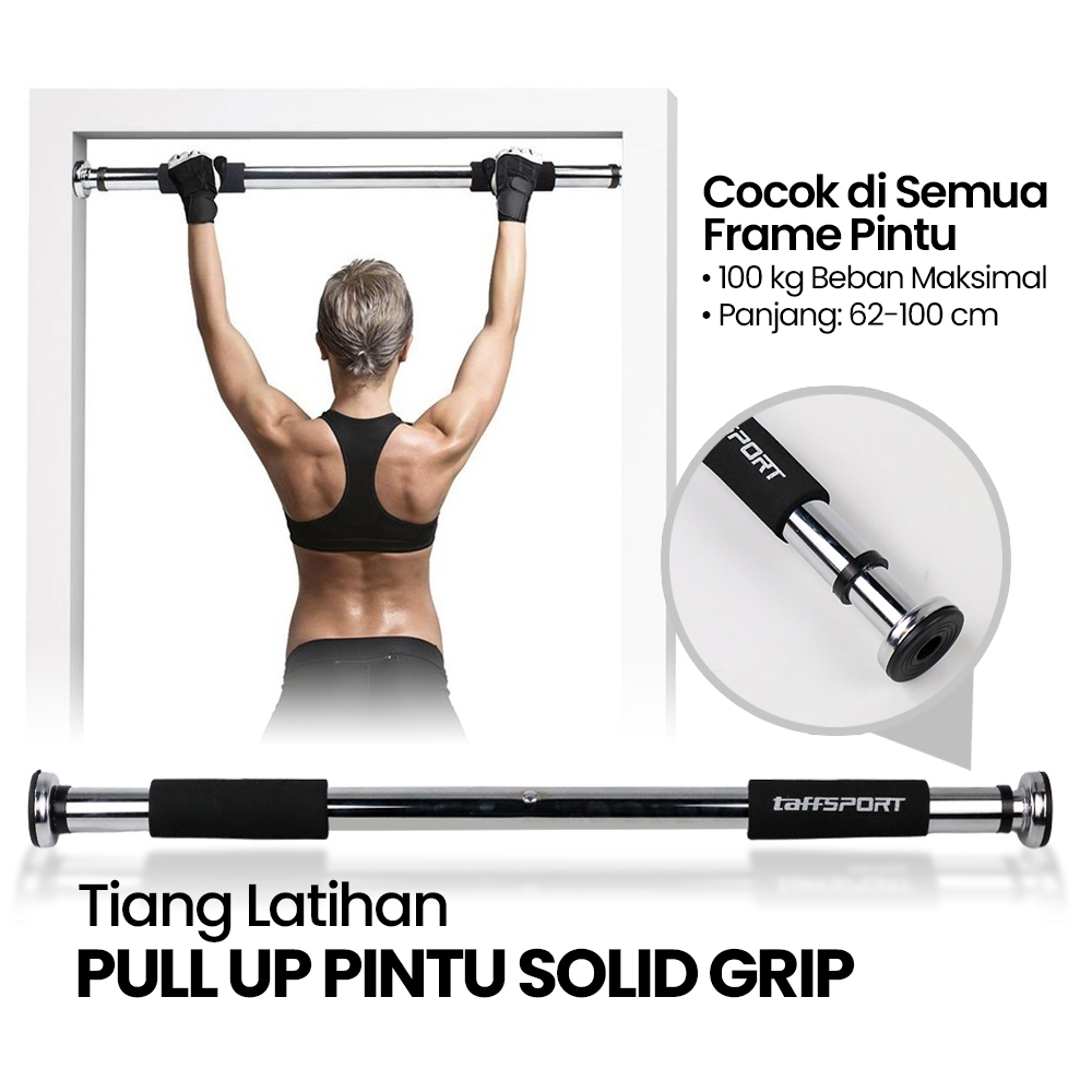 Jual Tiang Latihan Pull Up Pintu Solid Grip 62 100 Cm HW139501