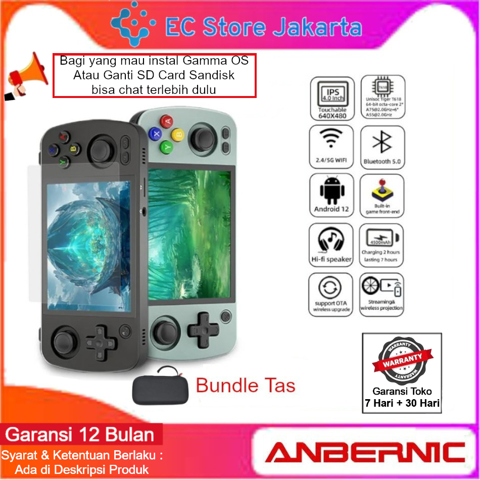 Jual ANBERNIC RG405M Handheld Retro Game Player Android System Portable