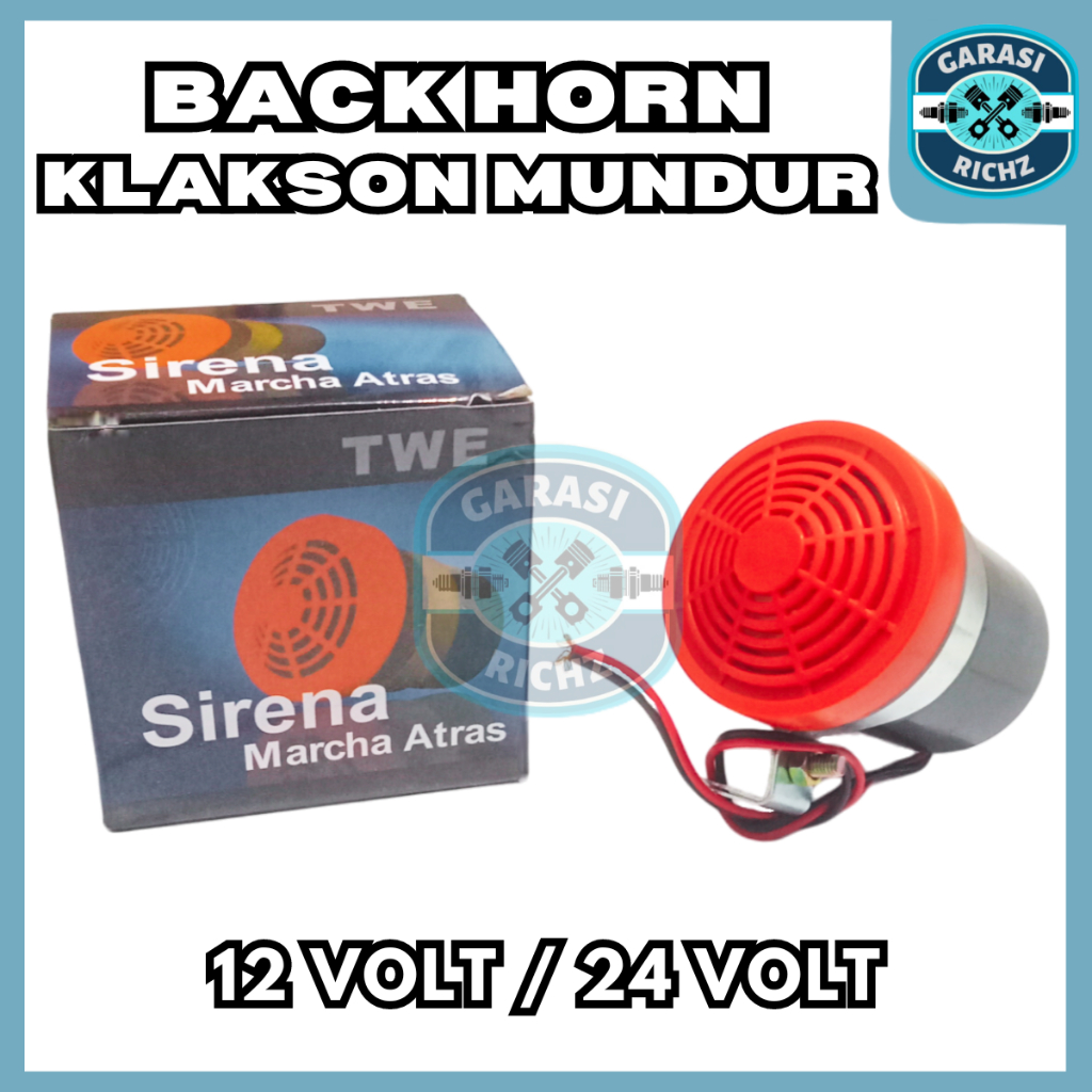 Jual Back Horn Buzzer Sirena Merk Twe V V Alarm Sirine