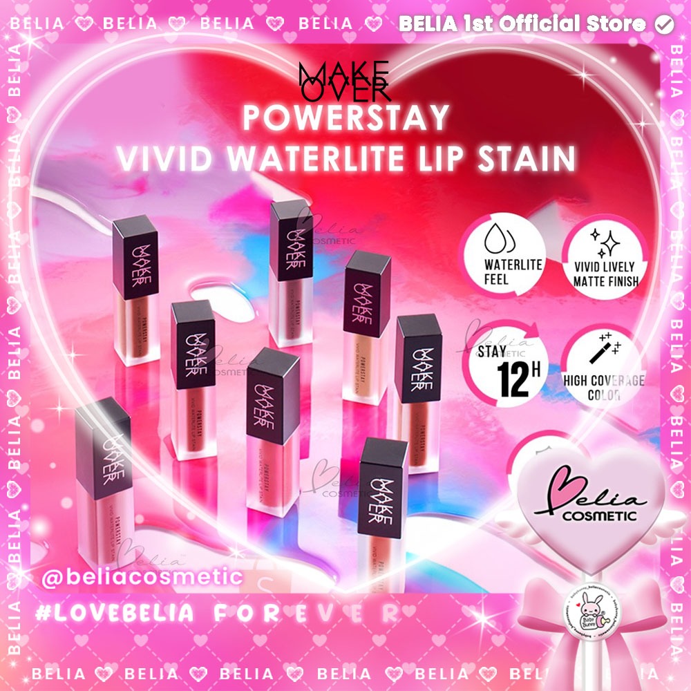 Jual Belia Make Over Powerstay Vivid Waterlite Lip Stain G Lip