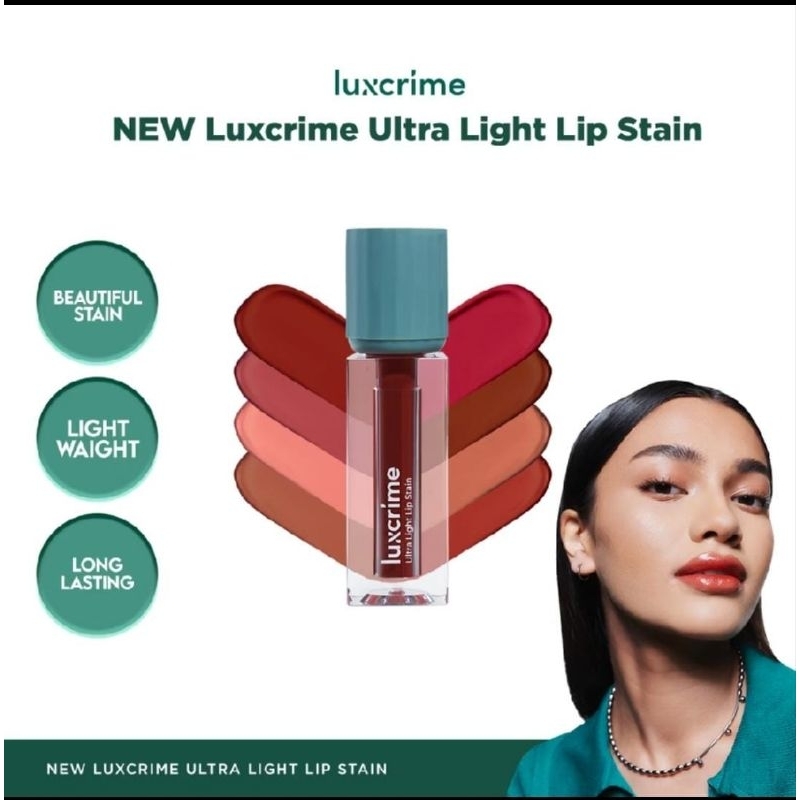 Jual Luxcrime Ultra Light Lip Stain Waterproof Lips Shopee Indonesia