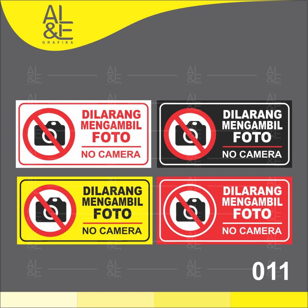 Jual Stiker Dilarang Mengambil Foto Stiker Ritrama Indoor