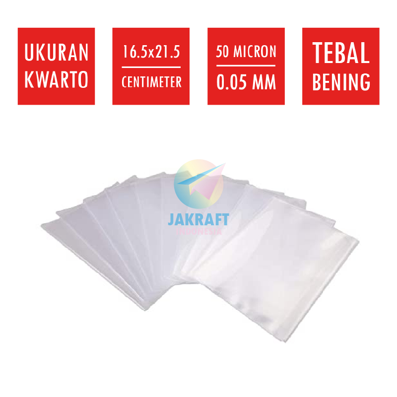 Jual 10 Pcs Sampul Plastik Mika PVC Tebal Buku Tulis SiDU Ukuran