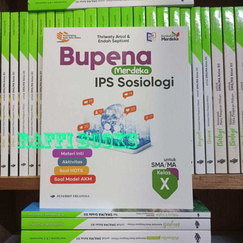 Jual Buku Bupena Ips Sosiologi Kelas X Sma Erlangga Kurikulum