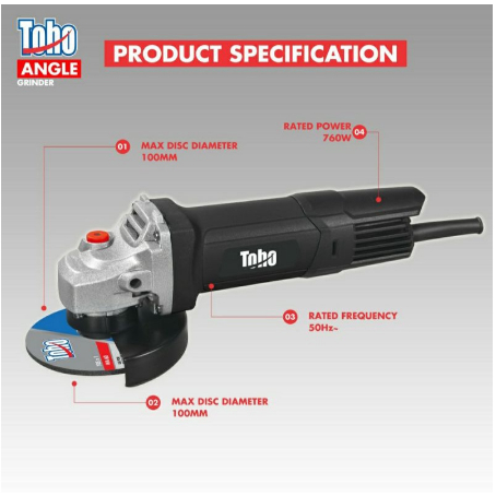 Jual Mesin Gerinda Tangan Inch Toho Th Angle Grinder Shopee