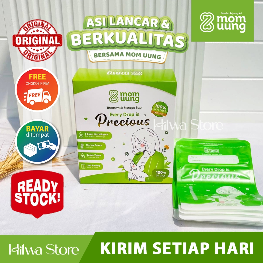 Jual MOM UUNG PRE STERILIZED BREASTMILK BAG KANTONG ASI ISI 100ML