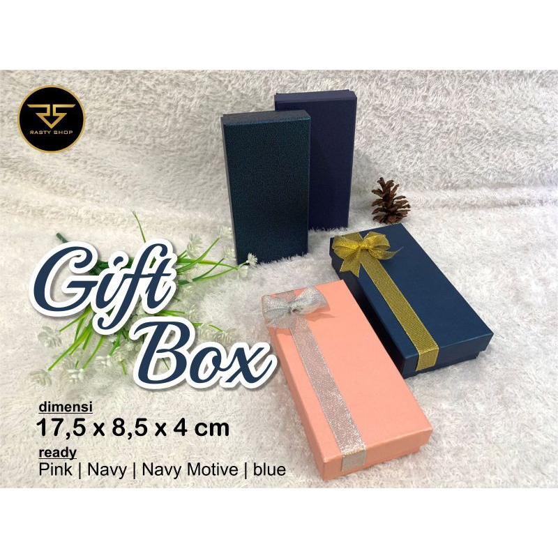 Jual Kotak Kado Pita Gift Box Tempat Uang Parfum Box Hampers Hard