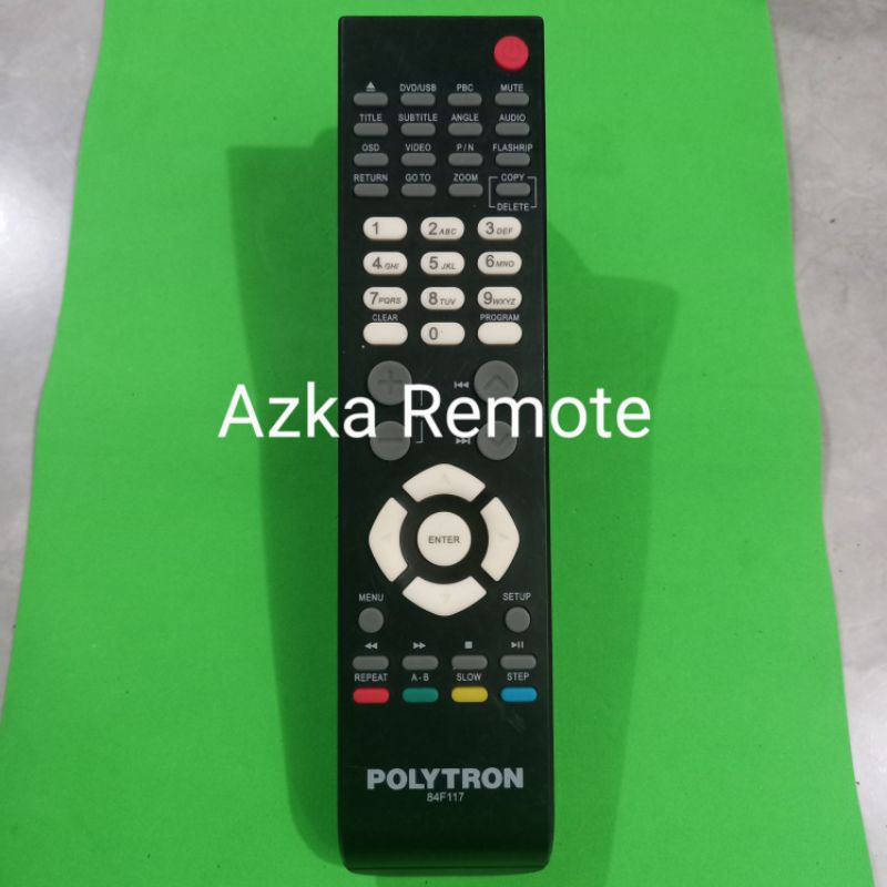 Jual REMOTE REMOT DVD HOME THEATER POLYTRON 84F117 ORIGINAL ASLI